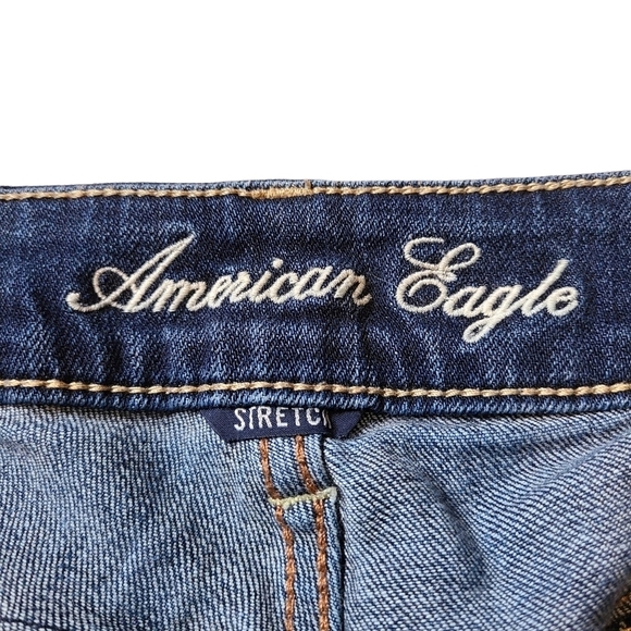 American Eagle  Stretch boy fit Regular straight leg mid rise denim jeans - Picture 10 of 10